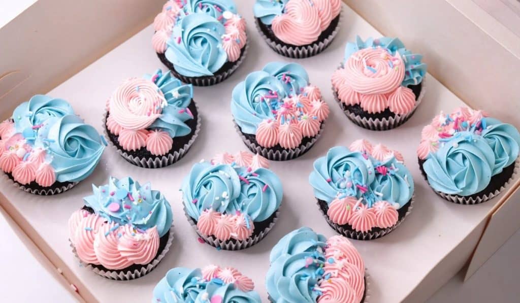 Gender Reveal Cupcakes