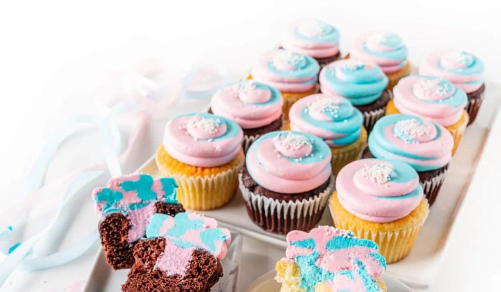 Gender Reveal Cupcakes