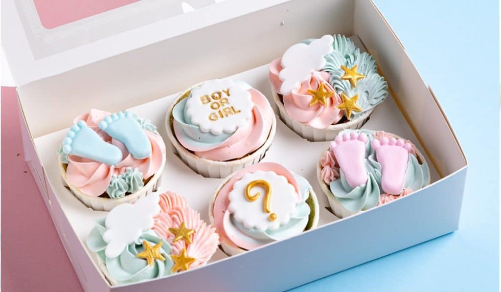 Gender Reveal Cupcakes