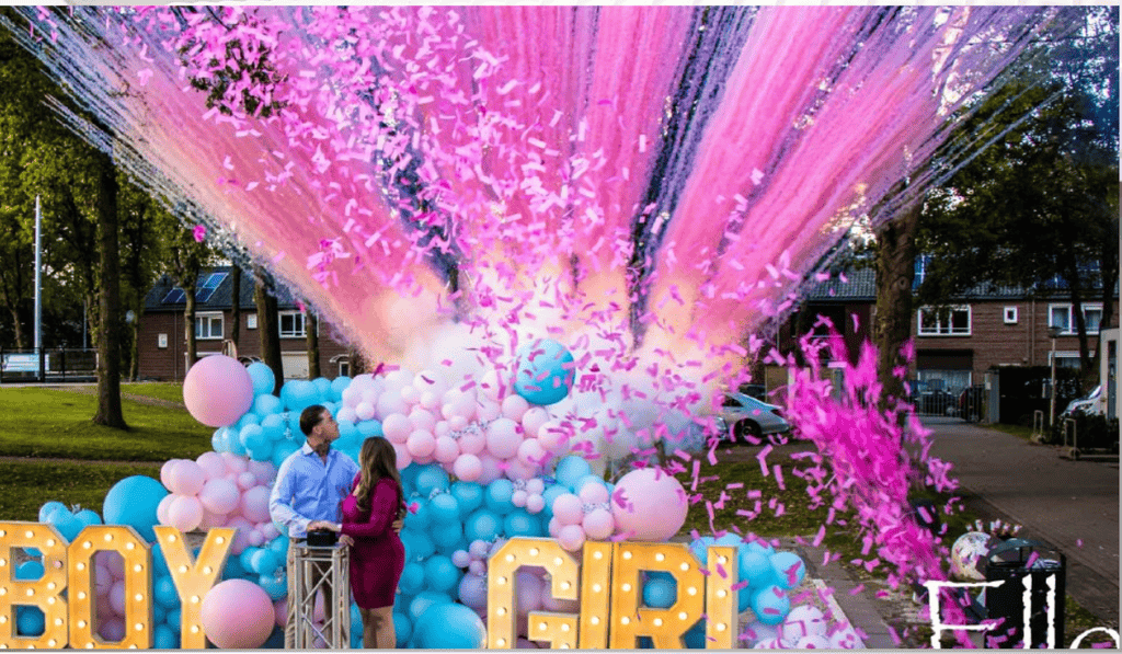 Gender reveal ideeën