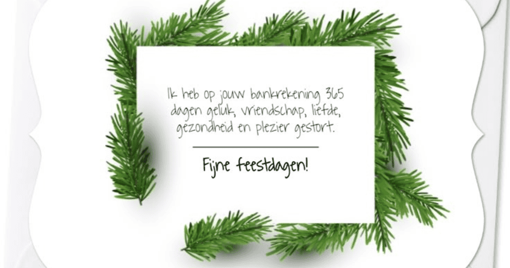 Fijne feestdagen