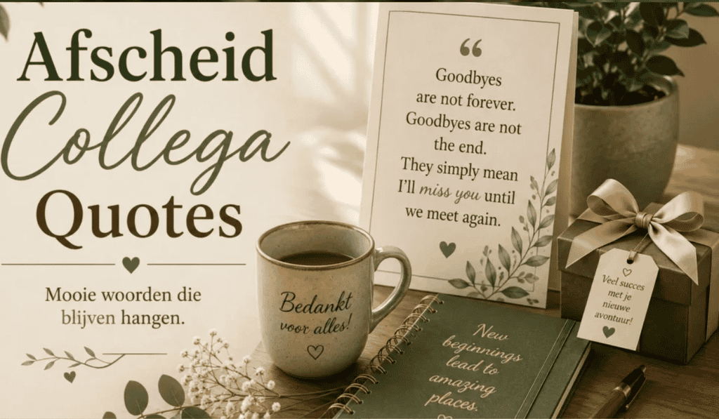 Afscheid collega wensen